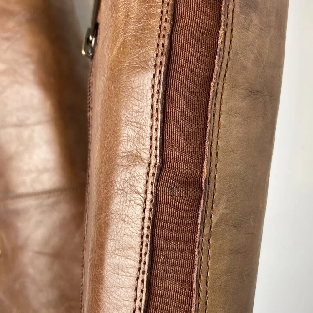 Vince Camuto Beatrix Harness Boot in Russet Sz 8 Riding Knee High Equestrian